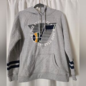 Gray NBA Utah Jazz Hoodie Size Medium